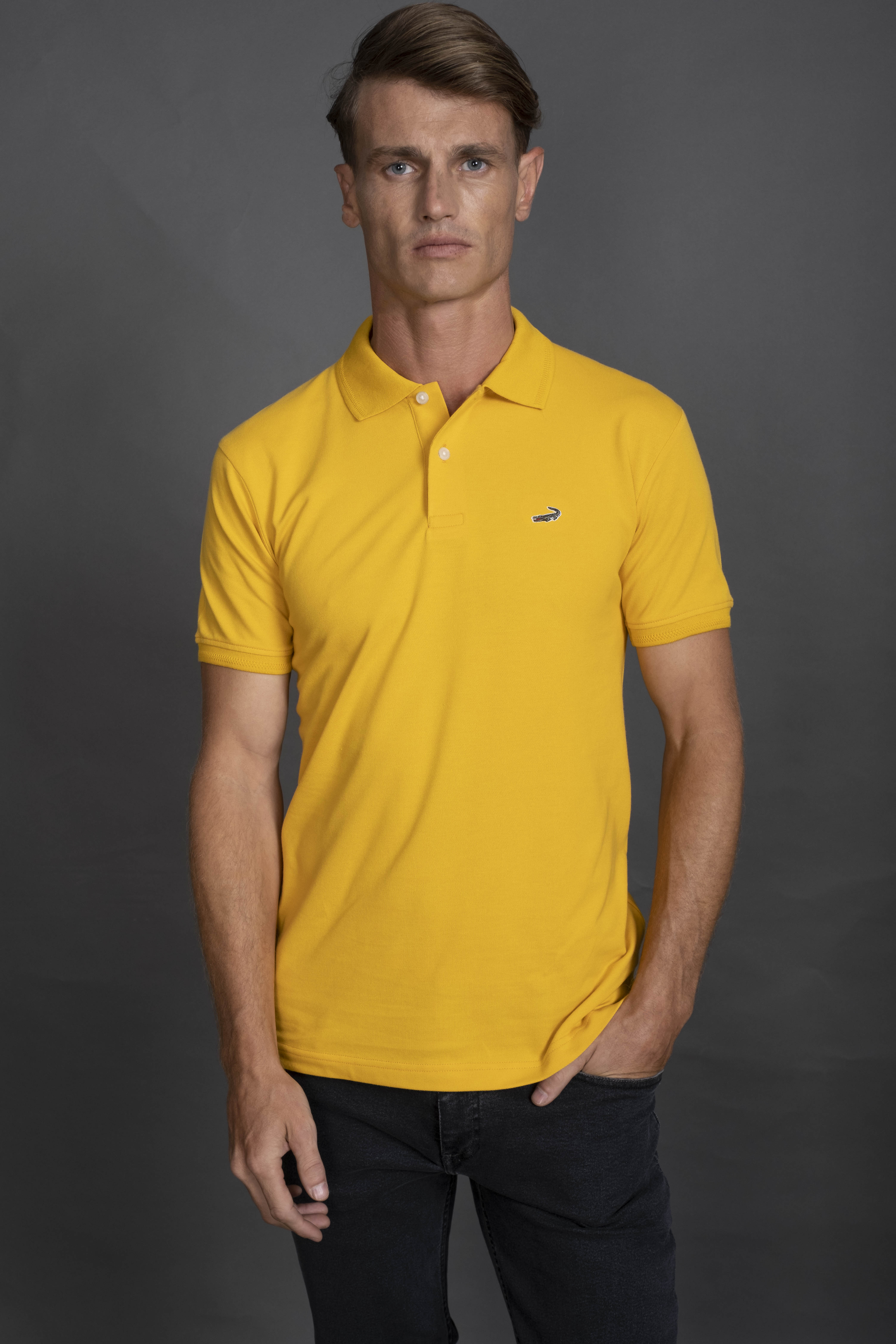 lacoste lemon polo shirt