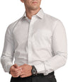 Formal Slim Fit Full Sleeve Shirt with Cutaway Pocket-Siver Brich