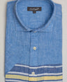 Slim Fit Stripe-Casual-Blue