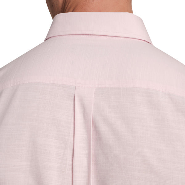 Semi-Casual Slim Fit Shirt with Cutaway Collar-Pink Lady