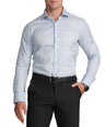 Formal Full Sleeve Slim Fit Stripe Shirt- Little Boy Blue