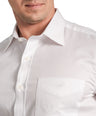 Slim Fit Full Sleeve Formal Core Shirt in Oxford Fabric-White