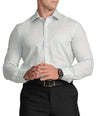 Slim Fit Full Sleeve Formal Core Shirt with American Placket- Mist Green