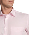 Slim Fit Full Sleeve Formal Core Shirt with American Placket- Baby Blue