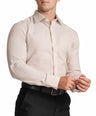 Slim Fit Full Sleeve Formal Core Shirt with American Placket-Dull Gold