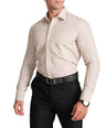 Slim Fit Full Sleeve Formal Core Shirt with American Placket-Dull Gold