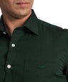 Slim Fit Full Sleeve Formal Core Shirt -Pepper Green