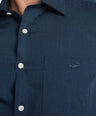 Slim Fit Full Sleeve Formal Core Shirt -Navy