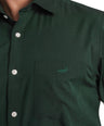 Regular Fit Full Sleeve Formal Core Shirt -Pepper Green