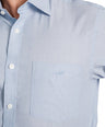 Regular Fit Full Sleeve Formal Core Shirt -Vista Blue