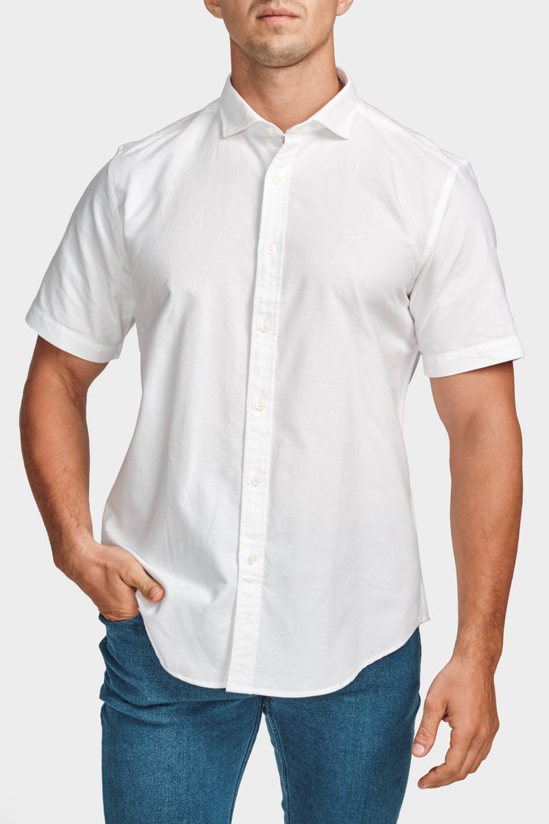 Sport Fit Semi Casual Shirt Antiqe White