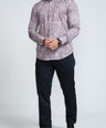 Crocodile Mens Slim Fit FS Evening Shirt Fuchsia Rose