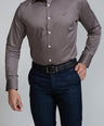 Crocodile Mens Slim Fs Evening Shirt Ash