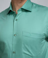 Crocodile Mens Regular Fit Formal Seasonal Fs Shirt Green - Treetop