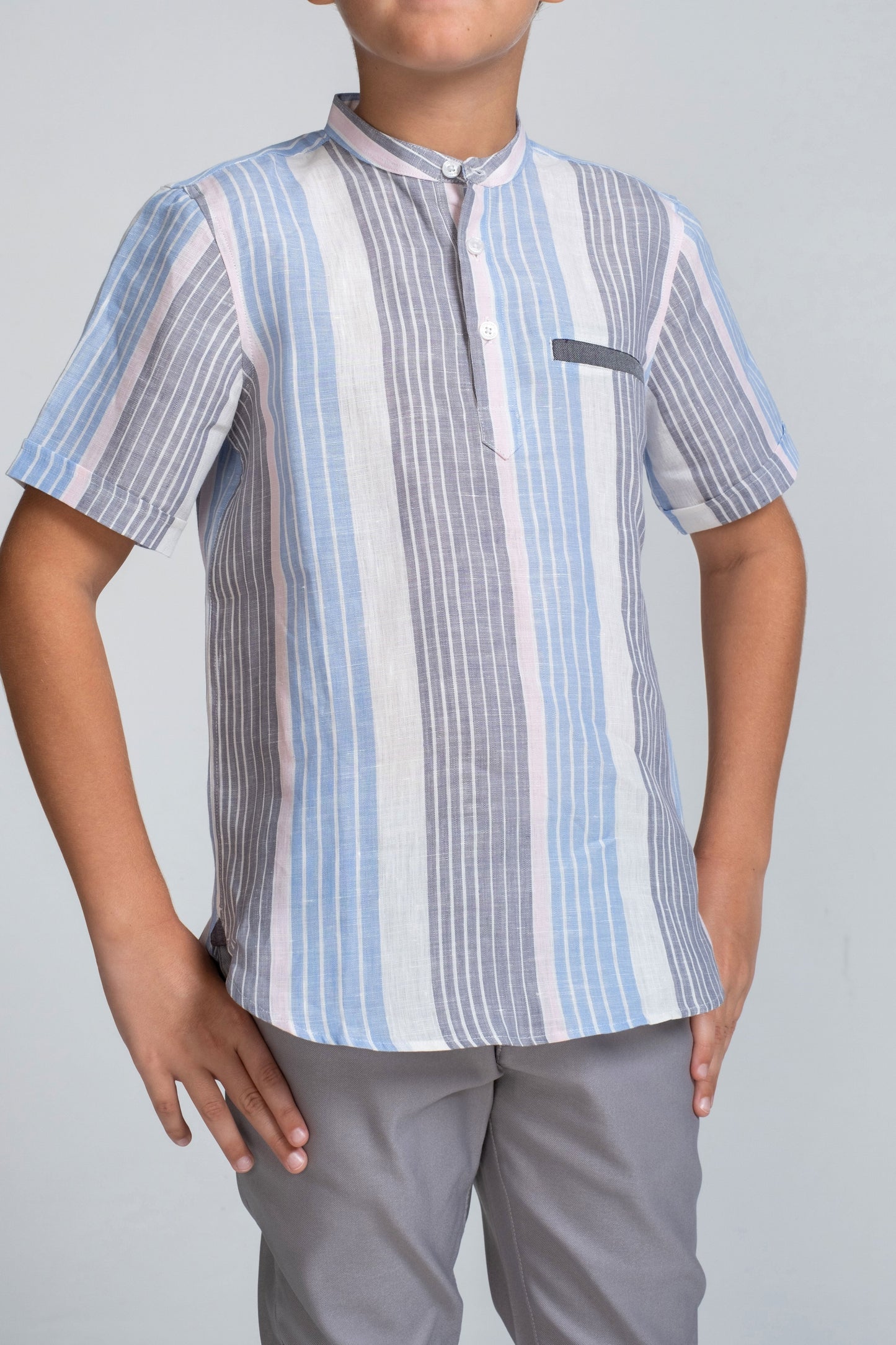 Crocodile Kids - Semi Casual Shirt Hs Multi Colour