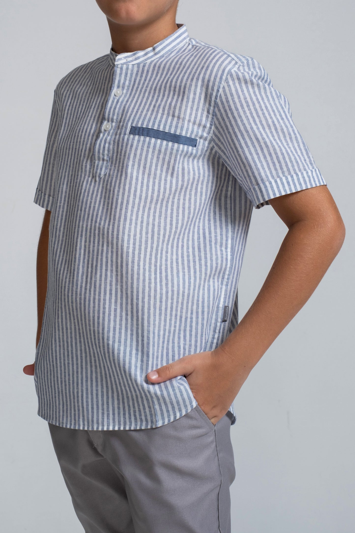 Crocodile Kids - Semi Casual Shirt Hs Victoria Blue