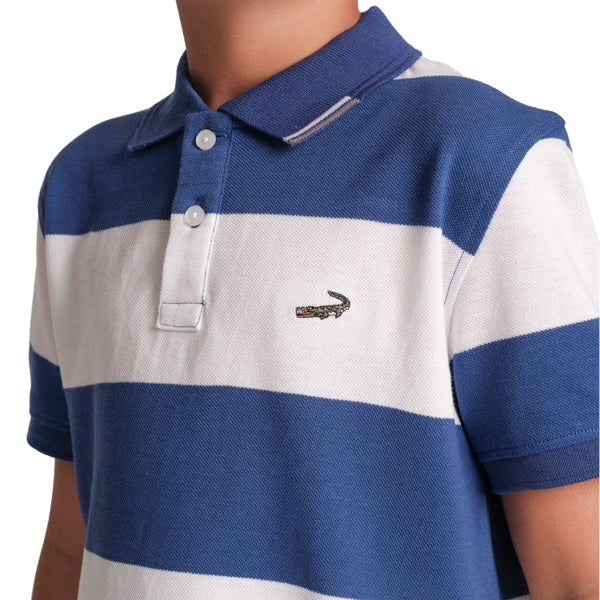 Stripe Fusion Polo-Royal