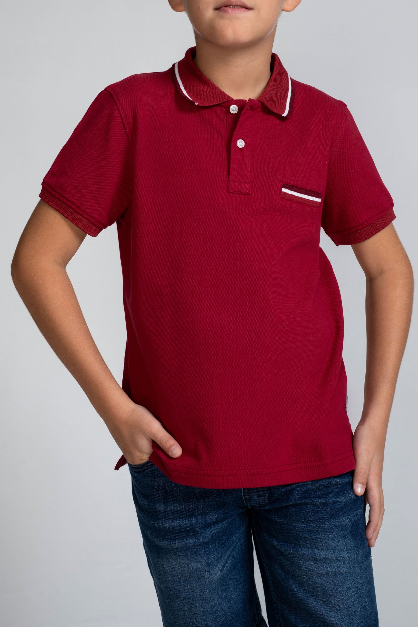 Crocodile Kids Hs Polo T-Shirt Rio Red