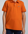 Crocodile Kids Supima Polo T Shirt Burnt Orange