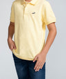 Crocodile Kids Supima Polo T Shirt Yellow - Aurora