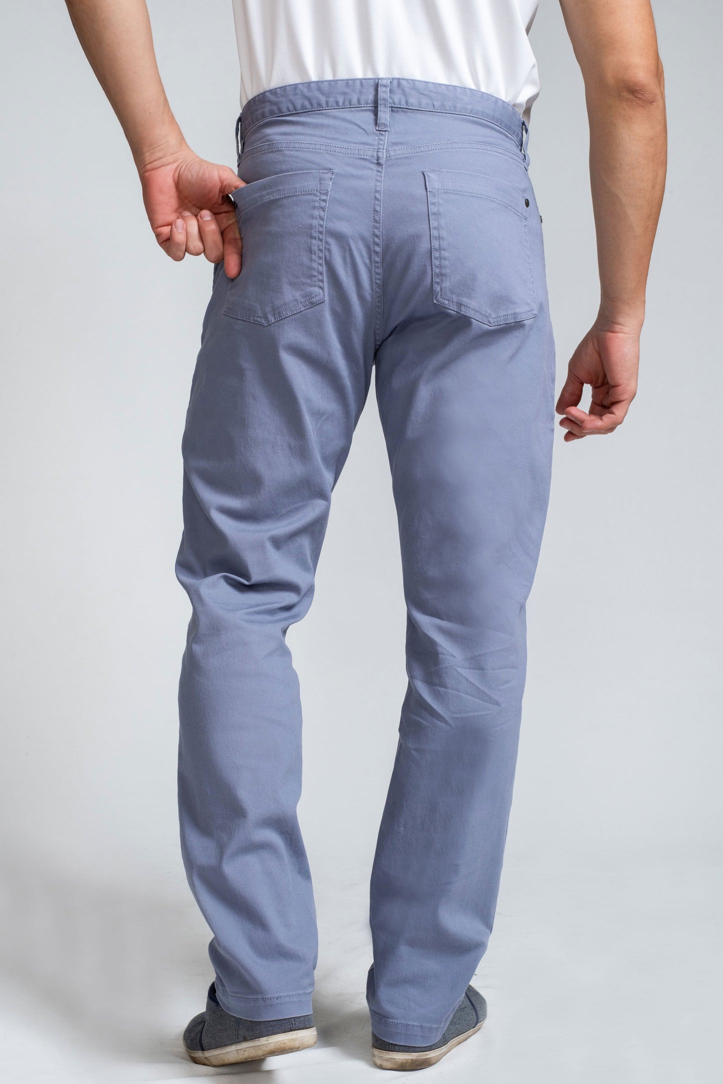 Crocodile Semi Casual  5 Pocket Trouser Blue Ice