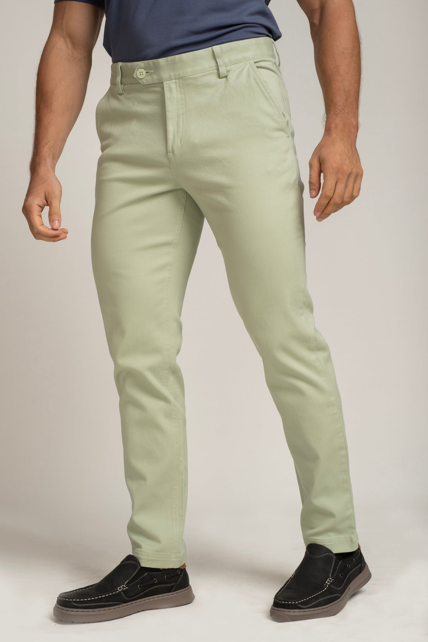 Crocodile Slim Fit Chino Green Almost Aqua