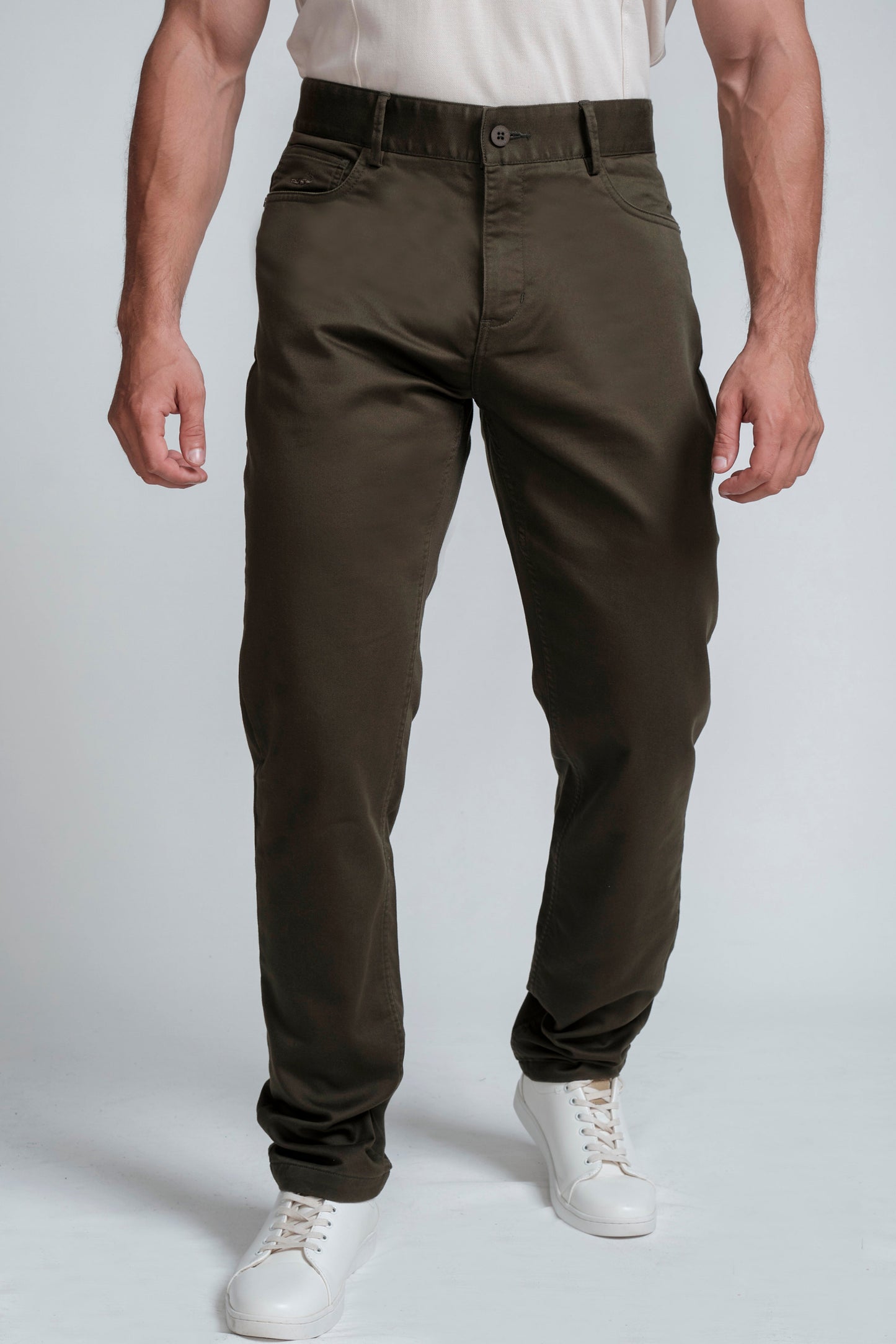 Crocodile 5 Pocket Chino London Green