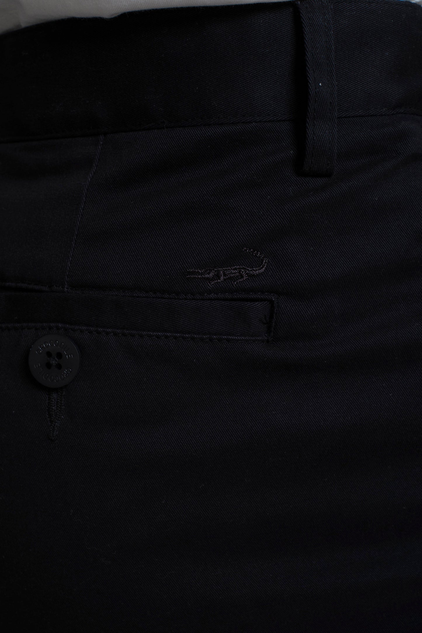 Crocodile Slimfit Chino Pirate Black