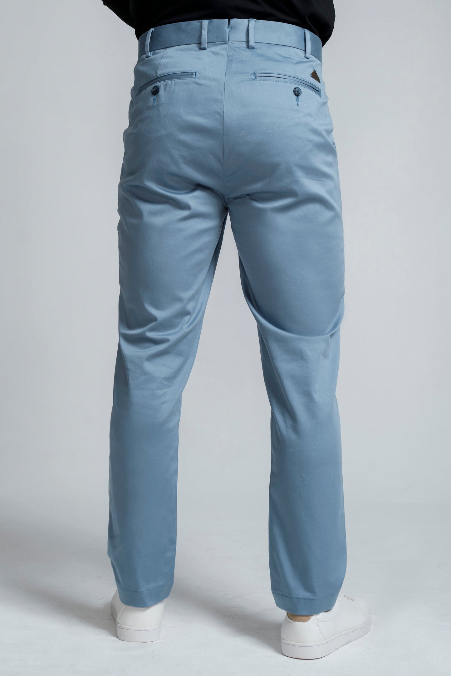 Crocodile Mens Slim Fit Chino Cashmere Blue