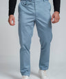 Crocodile Mens Slim Fit Chino Cashmere Blue