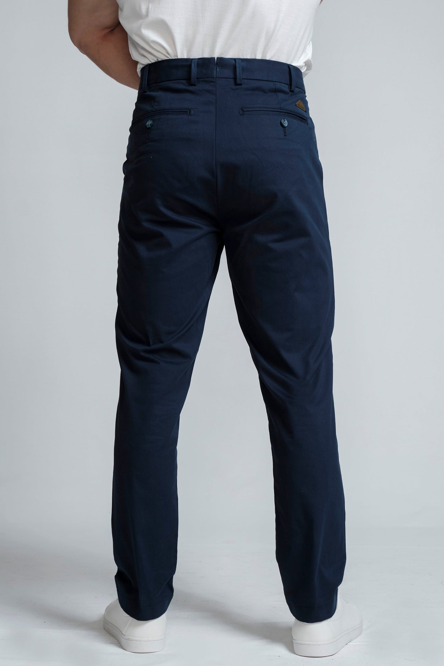 Crocodile Mens Slim Fit Chino Blue Night