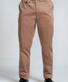 Crocodile Mens Slim Fit Chino Tobacco Brown