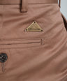 Crocodile Mens Slim Fit Chino Tobacco Brown