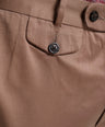 Crocodile Mens Slim Fit Chino Tobacco Brown