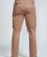 Crocodile Mens Slim Fit Chino Tobacco Brown