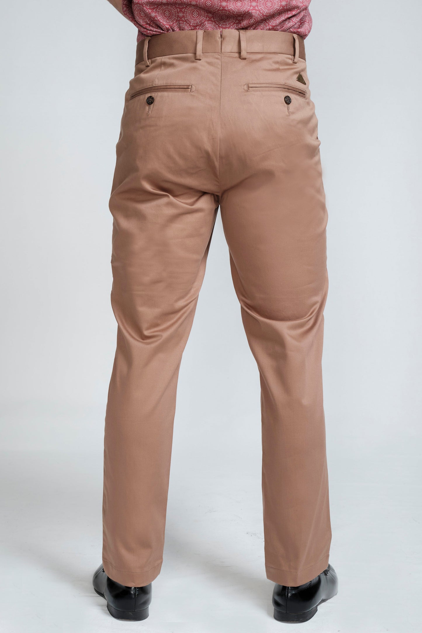 Crocodile Mens Slim Fit Chino Tobacco Brown