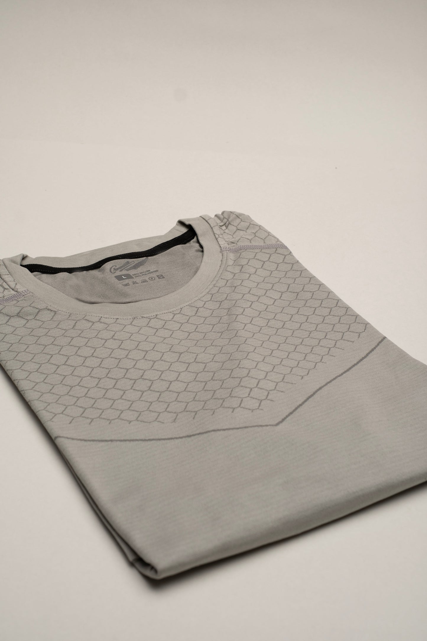 Crocodile Athleisure Tee-Grey