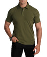 Slim Fit Polo T-Shirt- Elm Green