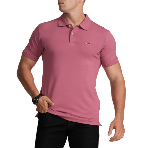 Slim Fit Polo T-Shirt- Berry Conserve