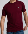 Crocodile Verve Tee Cn Hs - Action Fit Ruby Wine