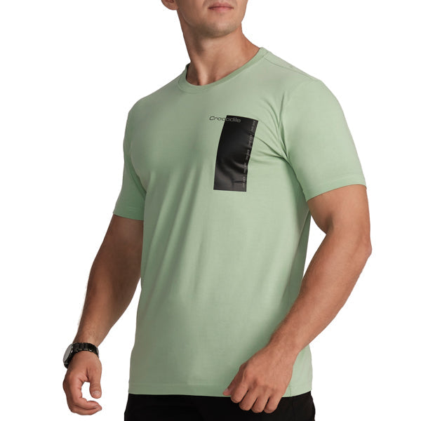 Crew Neck Slim Fit T-Shirt- Meadow