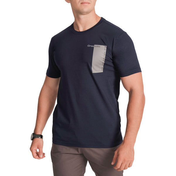 Crew Neck Slim Fit T-Shirt- Blue Depths