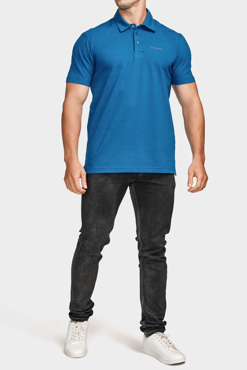 Slim Fit - Polo - T Shirt Blue - Bright Cobalt