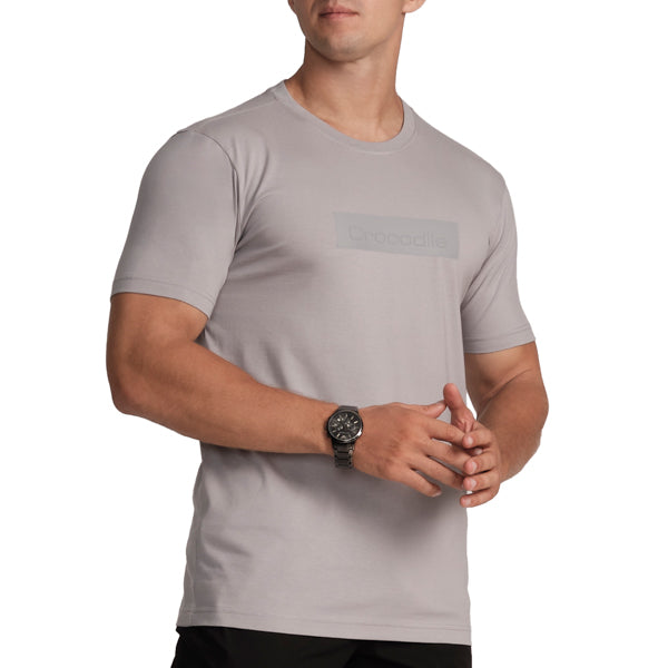 Crew Neck Slim Fit T-Shirt- Dapple Grey