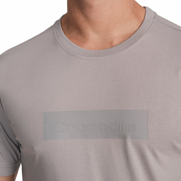 Crew Neck Slim Fit T-Shirt- Dapple Grey