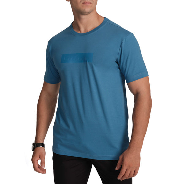 Crew Neck Slim Fit T-Shirt- Mediterranian Blue