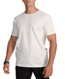 Crew Neck Slim Fit T-Shirt-Blanc De Blanc