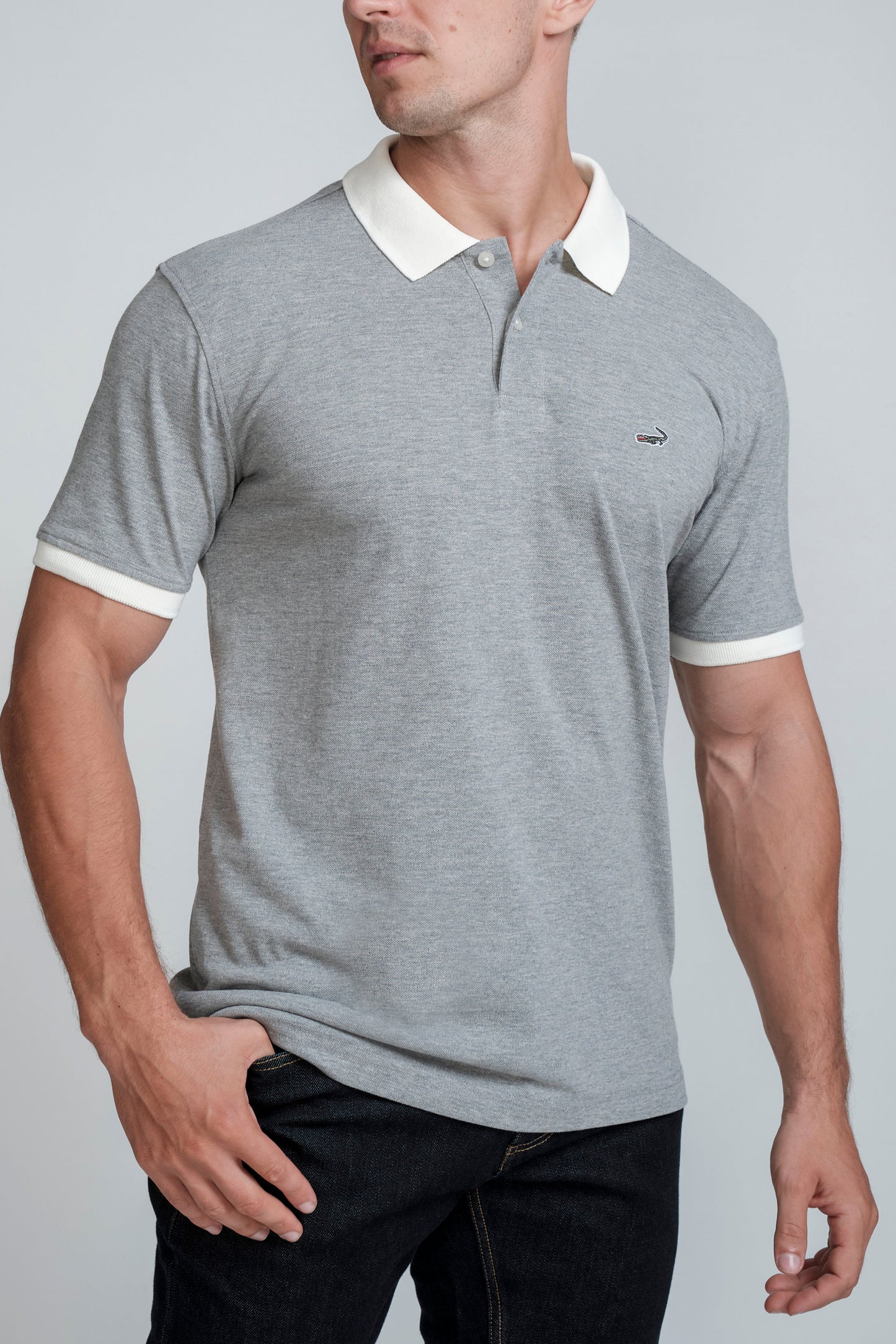 Crocodile Slim Fit Polo T Shirt High Rice