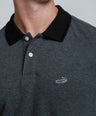 Crocodile Slim Fit Polo T Shirt Black Inck