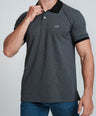 Crocodile Slim Fit Polo T Shirt Black Inck